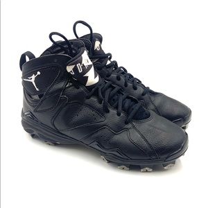 Air Jordan 7 Retro VII (Black / White) OREO Football Cleat men's size 9